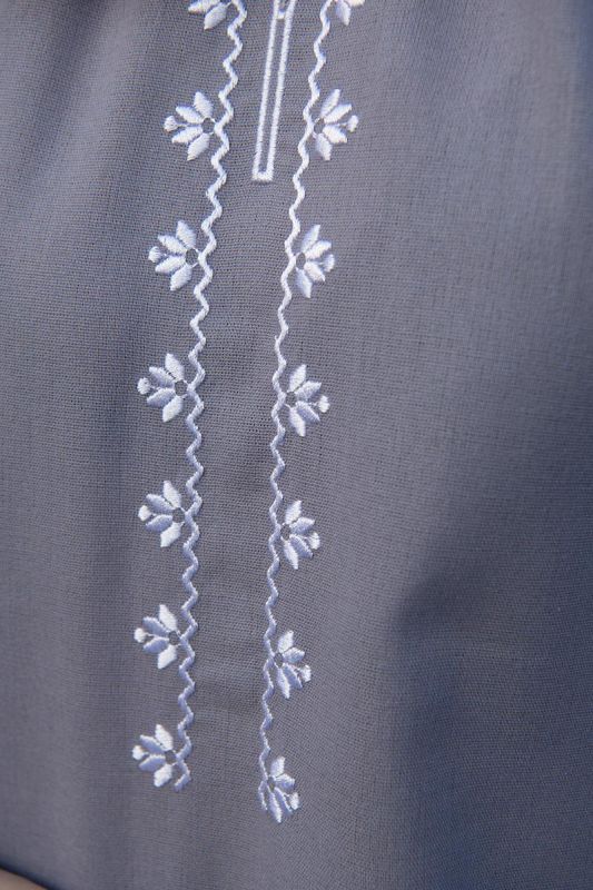 Вишиванка жіноча лляна Елегантність 158020411 льон (S)80-84 сіра