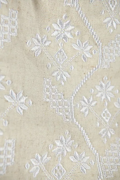 Сімейні вишиванки мама і донька Ніжність парні 1368020411 льон жіноча (М)88-92 для дівчинки 140см світло-бежеві