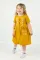 Сукня-вишиванка для дівчинки Колосочки пшениці літня лляна 515501343 льон стрейч 116 см гірчична