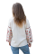 Блузка-сорочка жіноча лляна з вишивкою в українському стилі 358020411 льон (2XL)112-116 натуральний колір