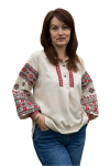Блузка-вишиванка жіноча лляна Україночка 8558020411 льон (3XL)120 натуральна