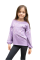 Вишиванка для дівчинки бавовняна дитяча блузка з ніжним орнаментом 050411 фулікра 164см бузкова