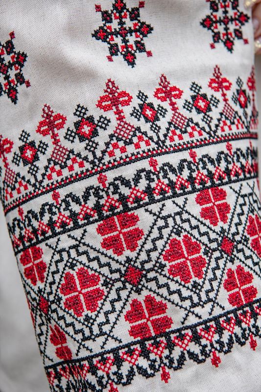Блузка-вишиванка жіноча лляна Україночка 8558020411 льон (2XL)112-116 натуральна
